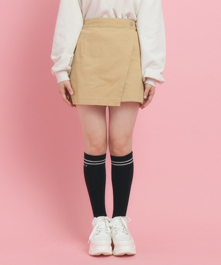 ピンク ラテ(PINK-latte)の【着回し力◎】ラップショートパンツ1