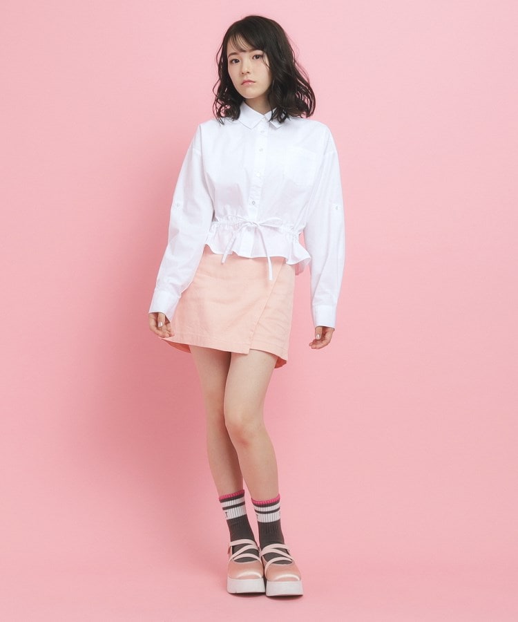 ピンク ラテ(PINK-latte)の【着回し力◎】ラップショートパンツ11