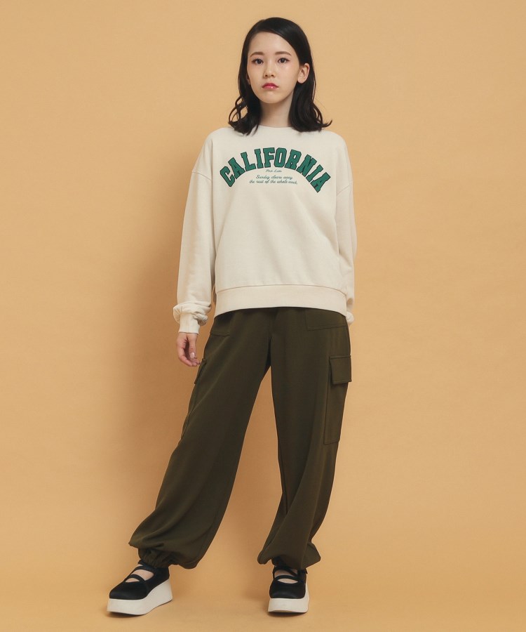ピンク ラテ(PINK-latte)の【秋冬の必需品】カレッジロゴ裏毛8