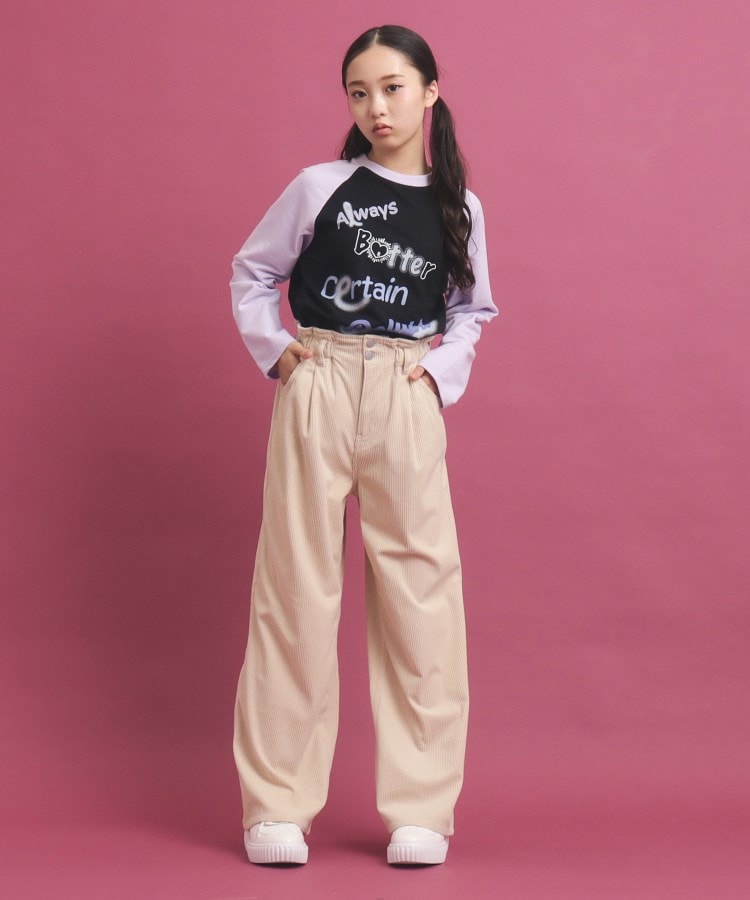 ピンク ラテ(PINK-latte)のベーシック コーディロイタックパンツ17