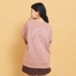 ピンク ラテ(PINK-latte)の秋冬マストアイテム クマ裏毛スウェット ピンクベージュ(053)