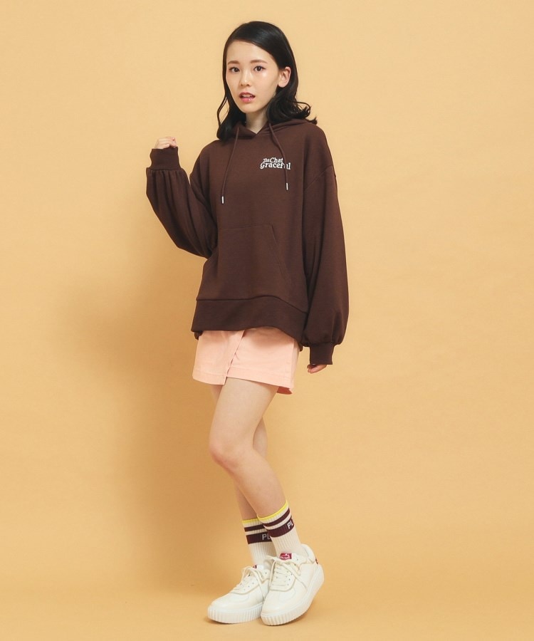 ピンク ラテ(PINK-latte)のあざとかわいい！クマ耳フーディ裏毛19