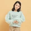 ピンク ラテ(PINK-latte)の袖チュールプルオーバー ミントグリーン(021)