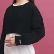 ピンク ラテ(PINK-latte)の【セットアイテム】ベーシック レイヤー見せショート丈ニット5