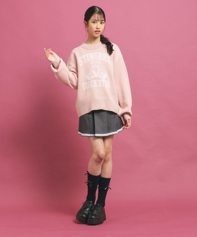 ピンク ラテ(PINK-latte)の【トレンド部発】かわいさ盛れる クマロゴニット8