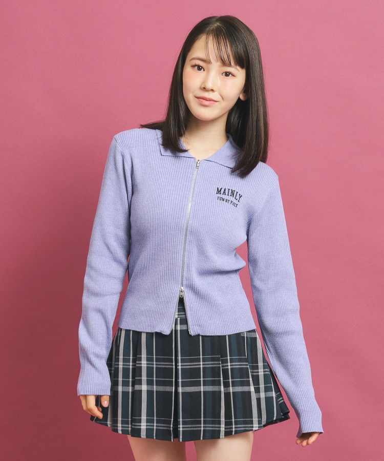 セットアップあり】ジップリブニット(ニット/セーター) | PINK セットアップあり】ジップリブニット(ニット/セーター) | PINK