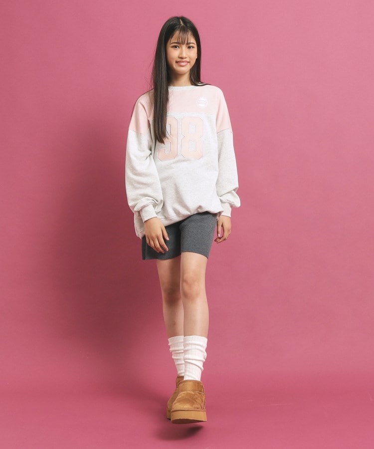 ピンク ラテ(PINK-latte)の【セットアップあり】リブニットショートパンツ8
