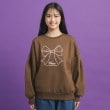 ピンク ラテ(PINK-latte)のリボン立体刺繍裏起毛プルオーバー1