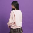 ピンク ラテ(PINK-latte)のリボン立体刺繍裏起毛プルオーバー11