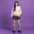 ピンク ラテ(PINK-latte)のリボン立体刺繍裏起毛プルオーバー12