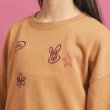 ピンク ラテ(PINK-latte)の落書き風プリント短丈プルオーバー4