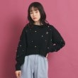 ピンク ラテ(PINK-latte)の【一目惚れニット】バックリボン ニットパール調トップス ブラック(019)
