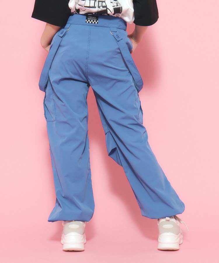 サス付きデザインカーゴパンツ(フルレングスパンツ) | PINK サス付きデザインカーゴパンツ(フルレングスパンツ) | PINK