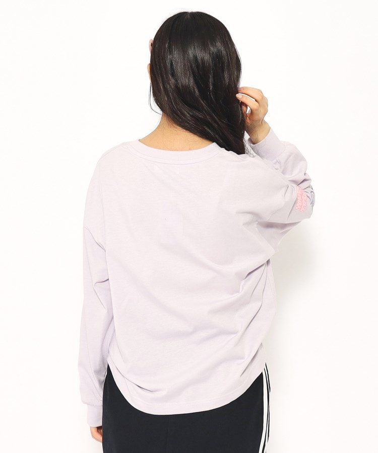 ピンク ラテ(PINK-latte)の袖ワッペンデザインロングTシャツ12