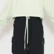 ピンク ラテ(PINK-latte)のドロスト裾ワッペンデザインロングTシャツ19