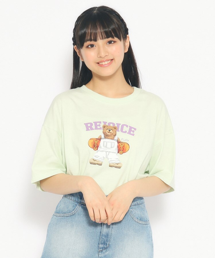 スケボークマちゃんプリントTシャツ（カットソー） | PINK-latte