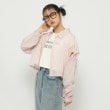 ピンク ラテ(PINK-latte)の【2点SET】シアーストライプシャツインナーTシャツSET ピンク(071)