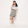 ピンク ラテ(PINK-latte)の【ニコラ4月号掲載　池端杏慈×トレンド部コラボ】短丈リンガーTシャツ9