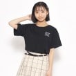 ピンク ラテ(PINK-latte)の【接触冷感機能付き】チェリーTシャツ ブラック(019)