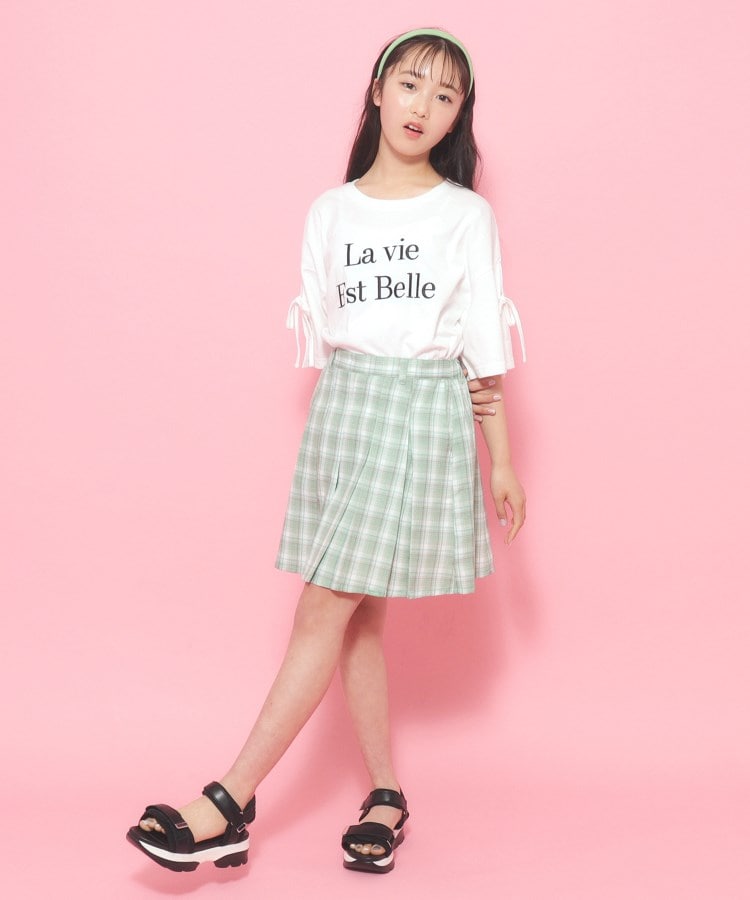 130cmあり】さらっと軽いプリーツスカート(ミニスカート 130cmあり】さらっと軽いプリーツスカート(ミニスカート