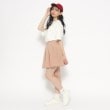 ピンク ラテ(PINK-latte)の【130cmあり】さらっと軽いプリーツスカート7