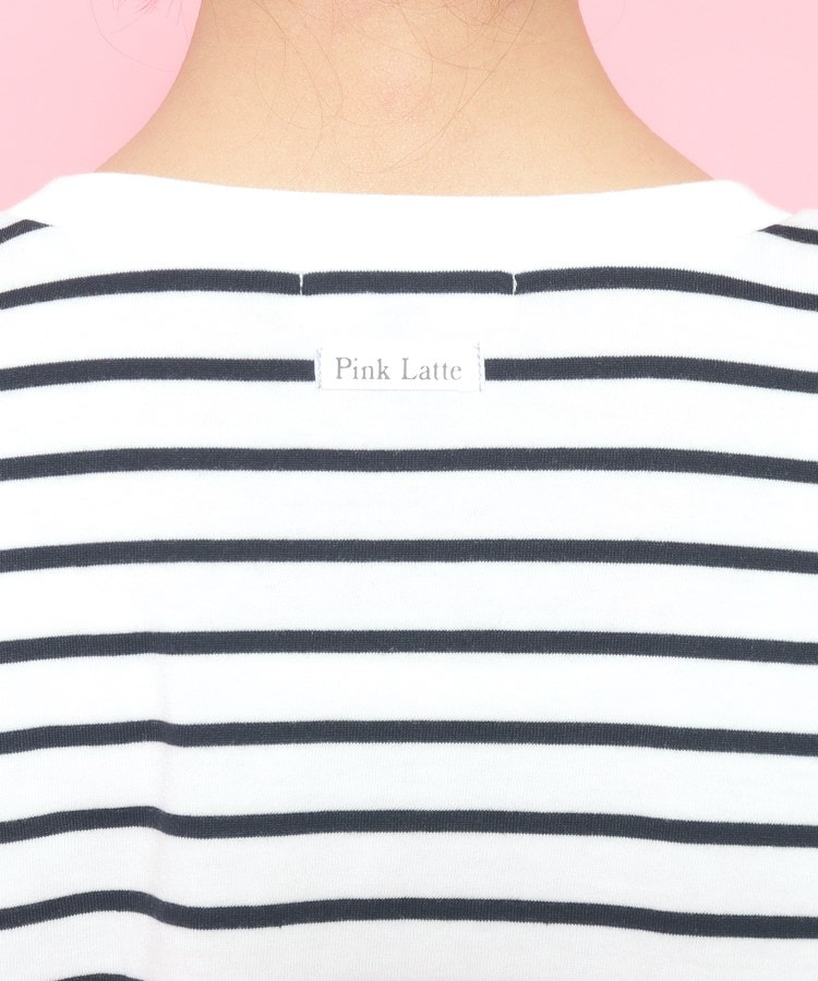 ピンク ラテ(PINK-latte)の袖リボンTシャツ17