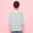 ピンク ラテ(PINK-latte)の袖リボンTシャツ【五分袖】【クロップド丈】15