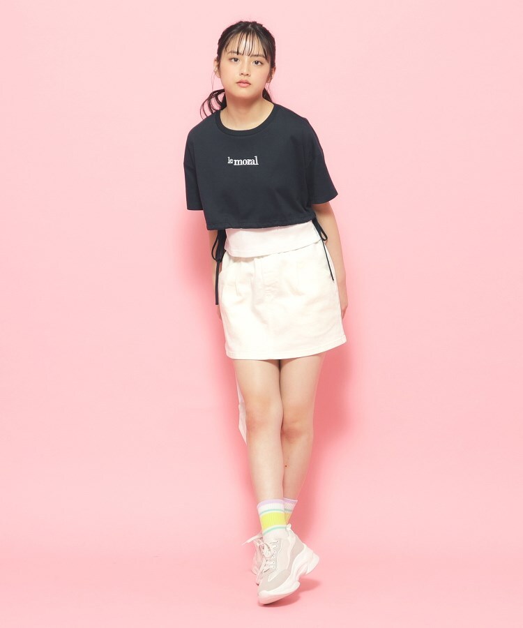 ピンク ラテ(PINK-latte)の【2点SET】裾リボンガーリーTシャツセット[半袖]7