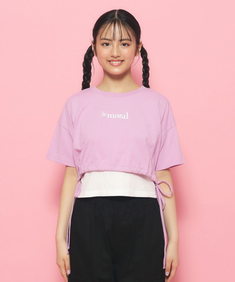 ピンク ラテ(PINK-latte)の【2点SET】裾リボンガーリーTシャツセット13