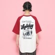 ピンク ラテ(PINK-latte)の配色ラグランチュニックTシャツ[五分袖]15