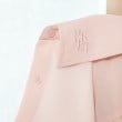 ピンク ラテ(PINK-latte)の袖ギャザーシアーレイヤードデザインシャツ8