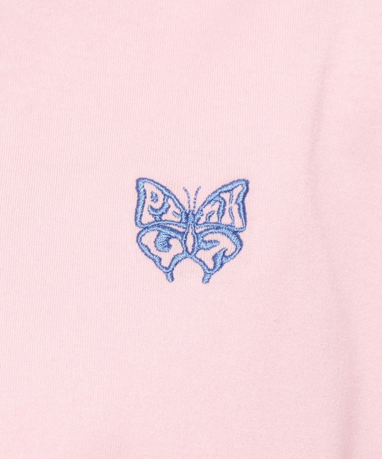 ピンク ラテ(PINK-latte)の袖ラインリボンTシャツ[五分袖][クロップド丈]12