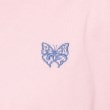ピンク ラテ(PINK-latte)の袖ラインリボンTシャツ[五分袖][クロップド丈]12