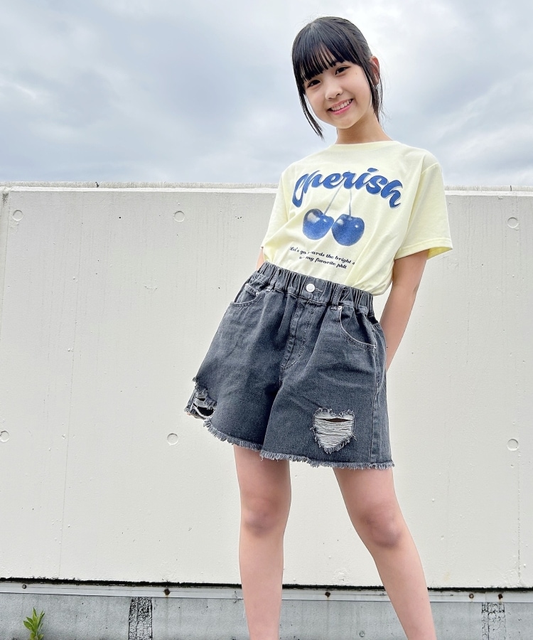 ハートダメージデザインショートパンツ(ショートパンツ ハートダメージデザインショートパンツ(ショートパンツ