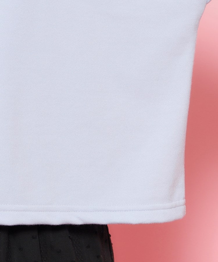 ピンク ラテ(PINK-latte)の【接触冷感】カレッジスプレーロゴTシャツ18