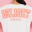 ピンク ラテ(PINK-latte)の【接触冷感】カレッジスプレーロゴTシャツ4