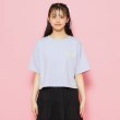 ピンク ラテ(PINK-latte)の【接触冷感】カレッジスプレーロゴTシャツ13