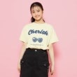 ピンク ラテ(PINK-latte)の【接触冷感】フルーツTシャツ イエロー(032)