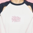 ピンク ラテ(PINK-latte)の配色ラグランTシャツ4