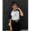 ピンク ラテ(PINK-latte)の配色ラグランTシャツ20