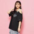 ピンク ラテ(PINK-latte)のリボンショルダーチュニックTシャツ5