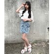 ピンク ラテ(PINK-latte)の【130cmあり】リボンディテールカーゴスカート21
