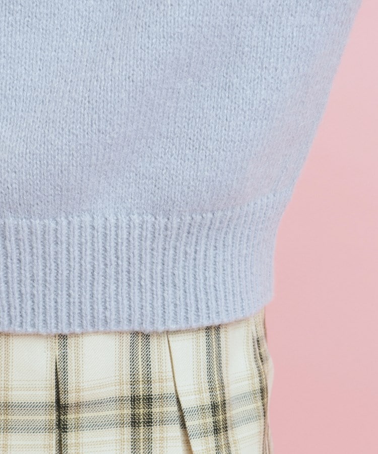 クロップドリボン刺繍パーカー(パーカー) | PINK-latte クロップドリボン刺繍パーカー(パーカー) | PINK-latte