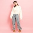 ピンク ラテ(PINK-latte)のバレルレッグデニム10