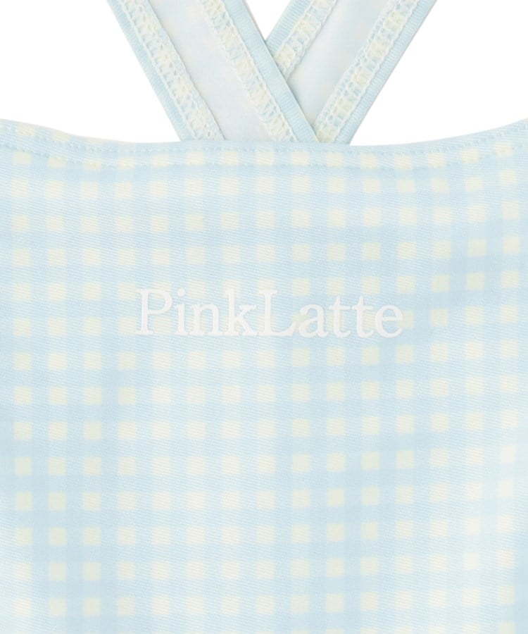 ピンク ラテ(PINK-latte)のリブT付ギンガムチェックワンピース11