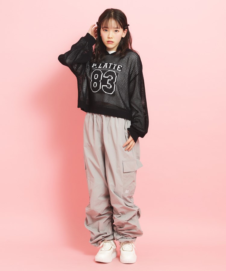 セットアイテム】ナンバリングメッシュ+ロンT(ニット/セーター セットアイテム】ナンバリングメッシュ+ロンT(ニット/セーター
