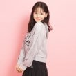 ピンク ラテ(PINK-latte)の【セットアイテム】ナンバリングメッシュ＋ロンT グレー(012)