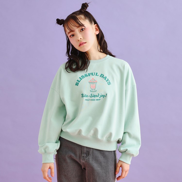 ピンク ラテ(PINK-latte)の裏毛スウィーツプルオーバー カットソー