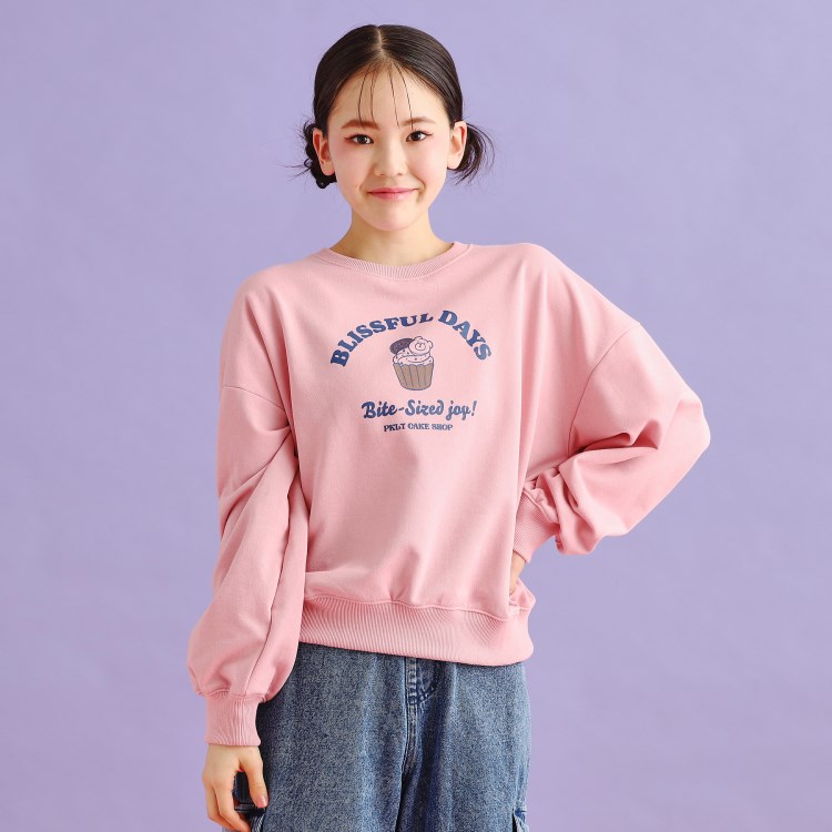 ピンク ラテ(PINK-latte)の裏毛スウィーツプルオーバー カットソー