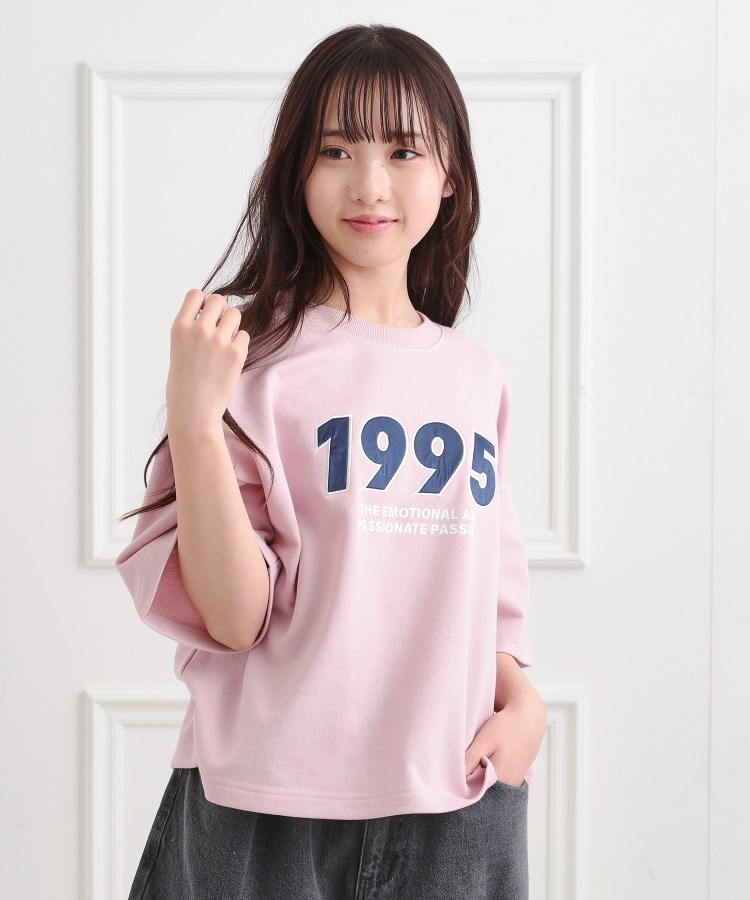 ピンク ラテ(PINK-latte)のミニ裏デザインアップリケTシャツ20
